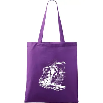 Silniční cyklistika skica - Taška bavlněná - 42 x 38 cm ( Fialová )