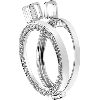 Přívěsek Stříbrný přívěsek Hot Diamonds Emozioni Reversible Coin Keeper Průměr 33 mm