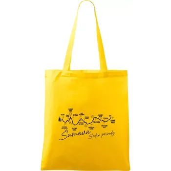 Šumava - srdce přírody - Taška bavlněná - 42 x 38 cm ( Žlutá )