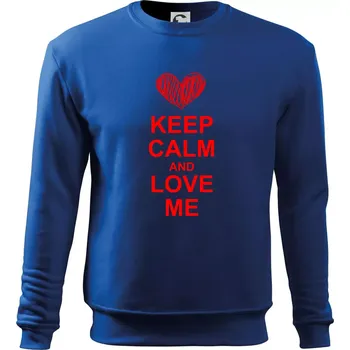 Keep calm and love me - Mikina Essential dětská - 146 cm/10 let ( Královská modrá )