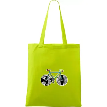 Narozeniny 30 let na kole - Taška bavlněná - 42 x 38 cm ( Limetková )