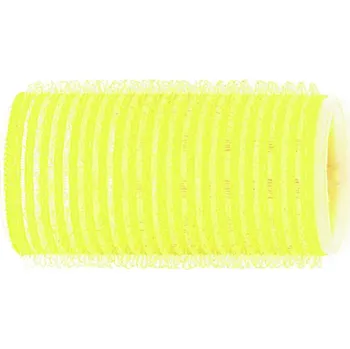 Kosmetika Sibel natáčky na suchý zip 12 ks žluté průměr 32 mm