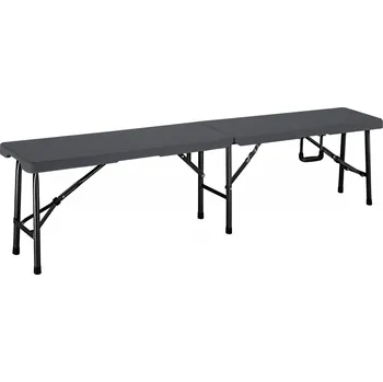 Zahradní nábytek Sada 2 pivní lavic 180cm | Antracit