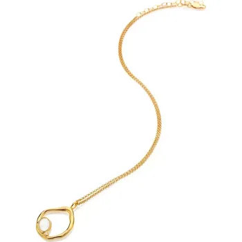 Náhrdelník Stříbrný pozlacený náhrdelník Hot Diamonds X Gemstones DP1023