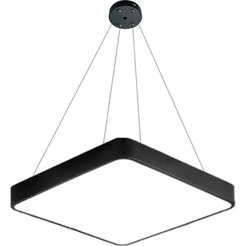 LED panel LEDSVITI OT-XDD-S600-BL-3000K-ZAVES Závěsný Černý designový LED panel 600x600mm 48W teplá bílá