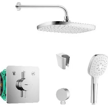 Sprchový set SANITINO - Sprchový set s baterií a tělesem pod omítku Hansgrohe, příslušenství kielle, chrom SANI21HKK006