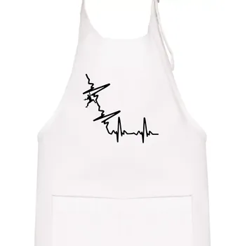 Kuchyňská zástěra EKG bouldering - Dětská zástěra na vaření - Univerzální velikost ( Bílá )
