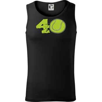 Tenis kulaté narozeniny 40 - Tílko pánské Core - L ( Černá )