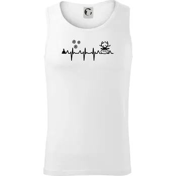 Pánské termoprádlo EKG Vánoce Vločky a sob - Tílko pánské Core - 2XL ( Bílá )