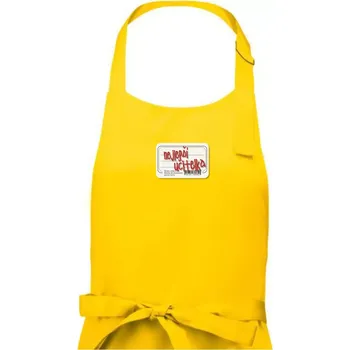 Kuchyňská zástěra Nejlepší učitelka sešit - Dámská zástěra na vaření - Univerzální velikost ( Žlutá )