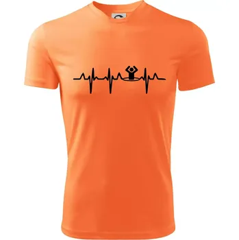 EKG otužování - Dětské triko sportovní (dresovina) - 146 cm/10 let ( Neon mandarine )