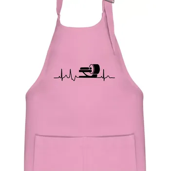 Kuchyňská zástěra EKG radiologie - Dětská zástěra na vaření - Univerzální velikost ( Růžová )
