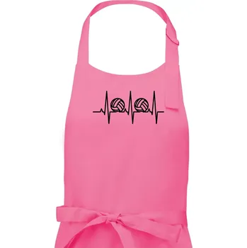 Kuchyňská zástěra Volejbal ekg - Dámská zástěra na vaření - Univerzální velikost ( Růžová )