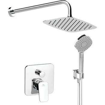 Sprchový set Ideal Standard CeraPlan New - Sprchový set s baterií pod omítku, s tělesem, 3 proudy, 30x20 cm, chrom BD194AA