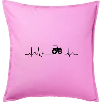 Polštář Traktor EKG - Polštář 50x50 - 50x50 - Pouze potah ( Růžová )