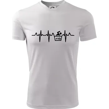 Chlapecké oblečení Otužilec EKG 10 - Dětské triko sportovní (dresovina) - 134 cm/8 let ( Bílá )