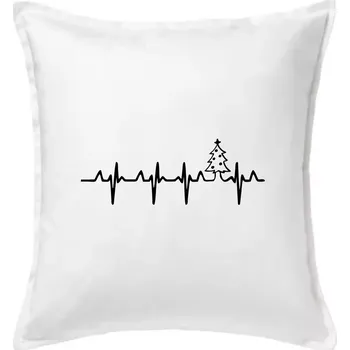 Polštář EKG Vánoční stromek - Polštář 50x50 - 50x50 - Pouze potah ( Bílá )