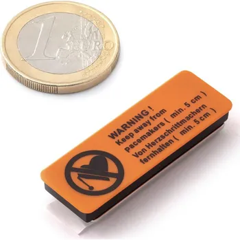 Dekorativní magnet Magnetická jmenovka obdélníková, plast + magnet