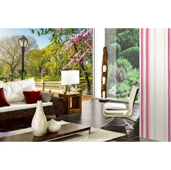 Fototapeta DIMEX | Samolepicí vliesová fototapeta na zeď Most v Central Parku MA-5-3006 | 375 x 250 cm | zelená, modrá, černá + Samolepicí vliesová fototapeta na stěnu DIMEX Most v Central Parku MA53006 v rozměru 375 x 250 cm