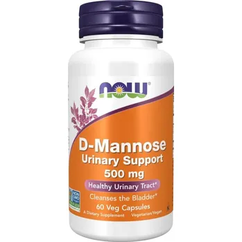 Now Foods D-Mannose Urinary Support 500 mg 60 kapslí