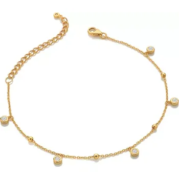 Náramek Pozlacený náramek Hot Diamonds X Gemstones Droplet DL665