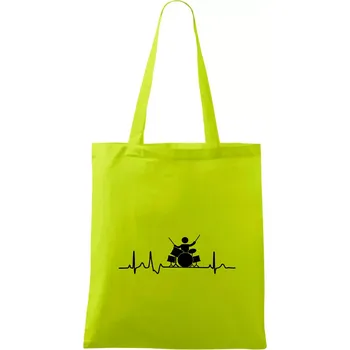 EKG bubeník - Taška bavlněná - 42 x 38 cm ( Limetková )