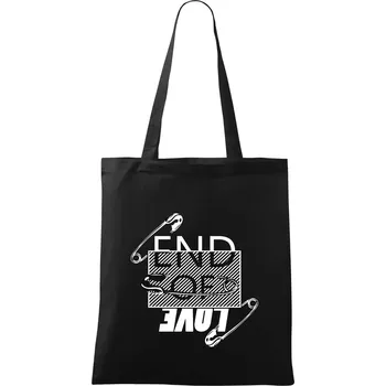 End of love - Taška bavlněná - 42 x 38 cm ( Černá )