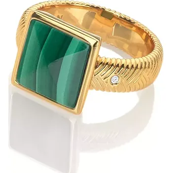 Prsten Stříbrný pozlacený prsten Hot Diamonds x Jac Jossa Hope DR248 Obvod 51 mm