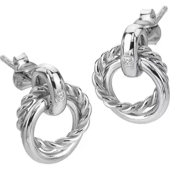 Náušnice Stříbrné náušnice Hot Diamonds Willow DE805