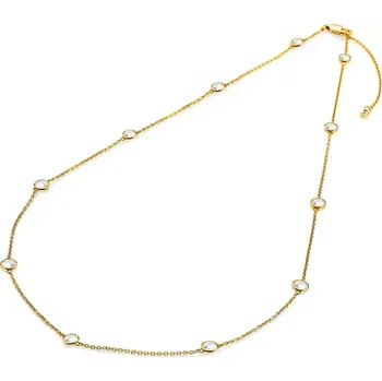 Náhrdelník Pozlacený stříbrný náhrdelník Hot Diamonds X Gemstones DN212