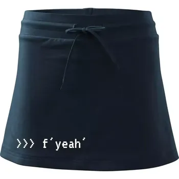 Dámská sukně Python f yeah - Sportovní sukně - two in one - XL ( Námořní modrá (velmi tmavá - téměř černá) )