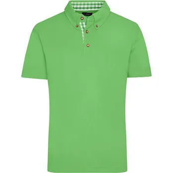 Pánské tričko James&amp;Nicholson Pánská polokošile JN716 Lime Green-Lime Green 3XL