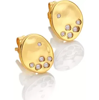 Oblečení a móda Stříbrné pozlacené náušnice Hot Diamonds x Jac Jossa Soul DE809