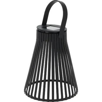 Svícen Solární LED lucerna Solina černá