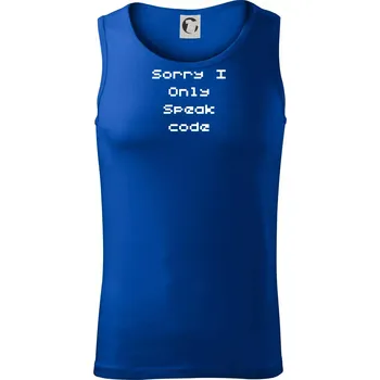 Sorry I Only Speak code - Tílko pánské Core - 2XL ( Královská modrá )
