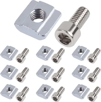 Matice Yeepeo T-drážkové Matice M5 (Série 2020) – 50 ks, Uhlíková Ocel