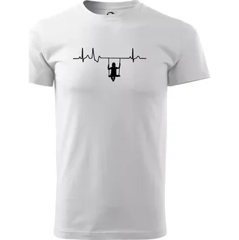 EKG houpačka - Triko extra velké (5-8XL) - 7XL ( Bílá )