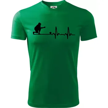 Chlapecké tričko EKG petanque - Dětské triko sportovní (dresovina) - 146 cm/10 let ( Středně zelená )