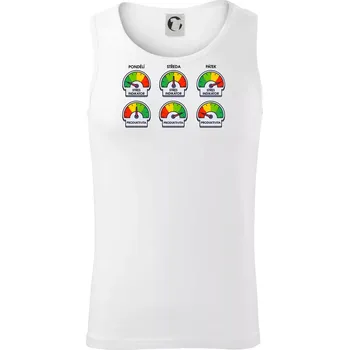 Průběh pracovního týdne - Tílko pánské Core - 2XL ( Bílá )