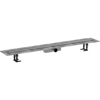 Odvodňovací žlab Hansgrohe RainDrain Compact - Sprchový žlab 120 cm, s roštem, kartáčovaná nerezová ocel 56184800