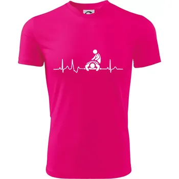 Chlapecké tričko EKG masáž - Dětské triko sportovní (dresovina) - 122 cm/6 let ( Neon Pink )