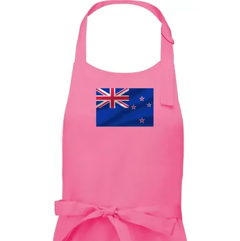 Kuchyňská zástěra Nový Zéland Vlajka obdélník - Dámská zástěra na vaření - Univerzální velikost ( Růžová )