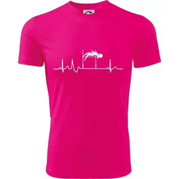 Chlapecké oblečení EKG skok do výšky - Dětské triko sportovní (dresovina) - 146 cm/10 let ( Neon Pink )