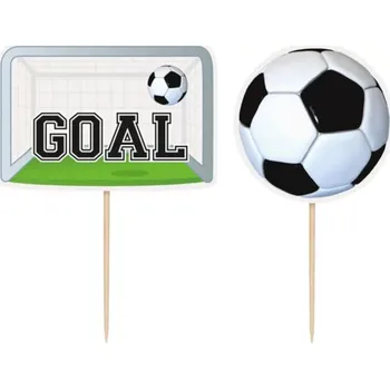 Party dekorace Napichovátka 3D fotbal - 6ks