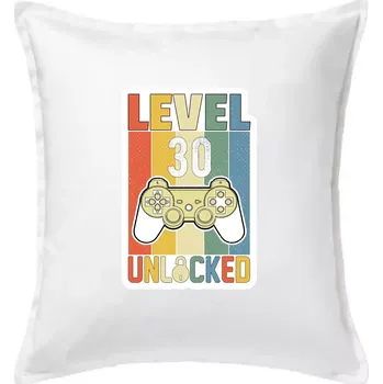 Polštář Gaming narozeniny 30 - Polštář 50x50 - 50x50 - Pouze potah ( Bílá )