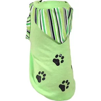 Obleček pro psa Tričko zelené pro psa s tlapkou 16-26cm (Oblečky pro psy)