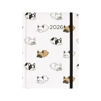 Kalendář Kalendarz 2026 B6 dzienny. Psy