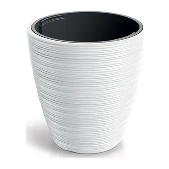 Květináč Květináč VENA ROUND 39 cm - barva: bílá