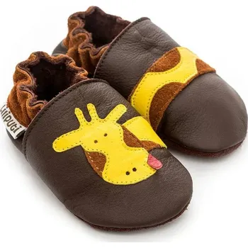 Capáčky Liliputi Barefoot capáčky Liliputi® - Soft Sole Brown Giraffe hnědé Velikost: XXL