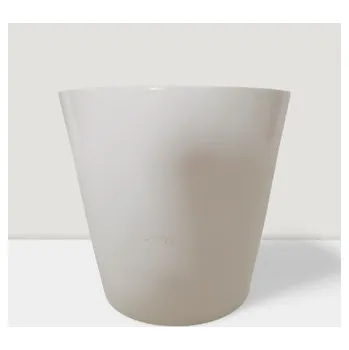 Květináč Keramický květináč Dallas lesklý 16 cm bílý, 2. jakost